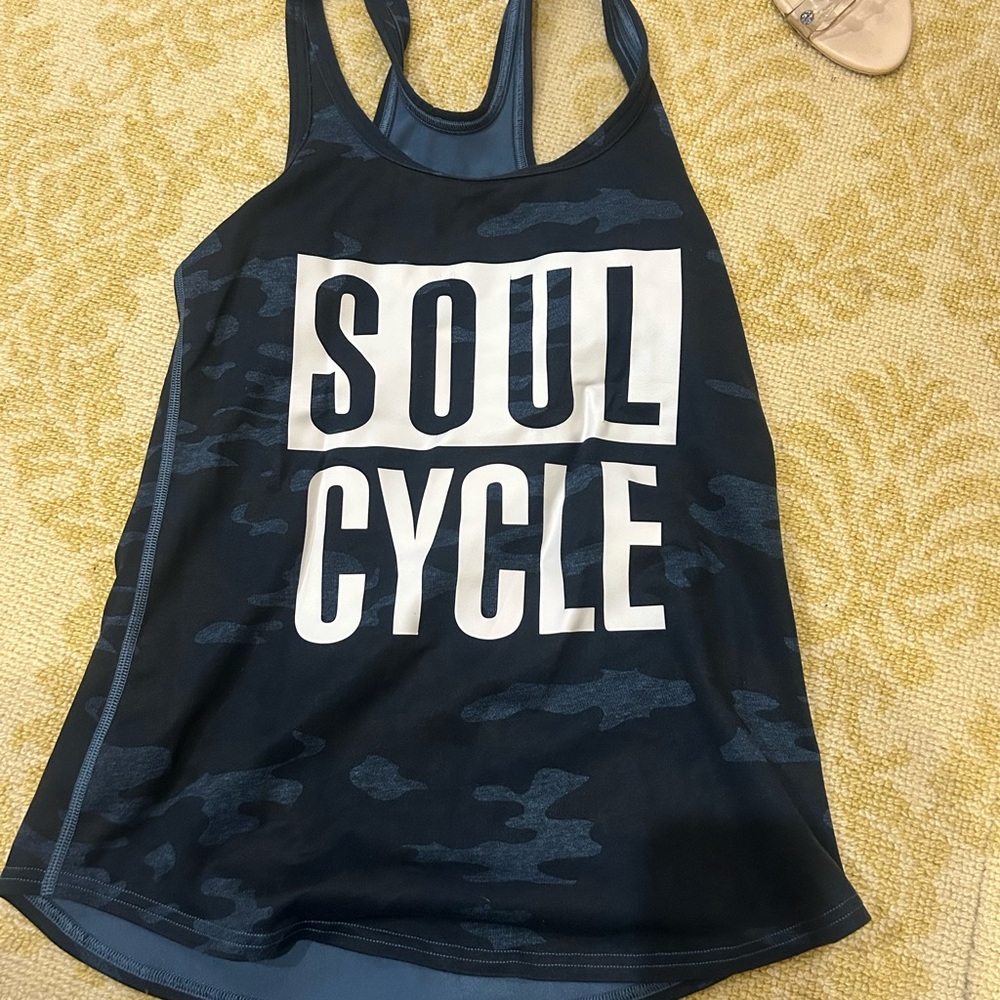 SoulCycle Women's Navy Camo Tank Top